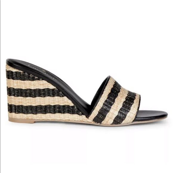 COPY - Kate Spade Linda Striped Wedge Sandals Size 9.5 - Picture 2 of 10